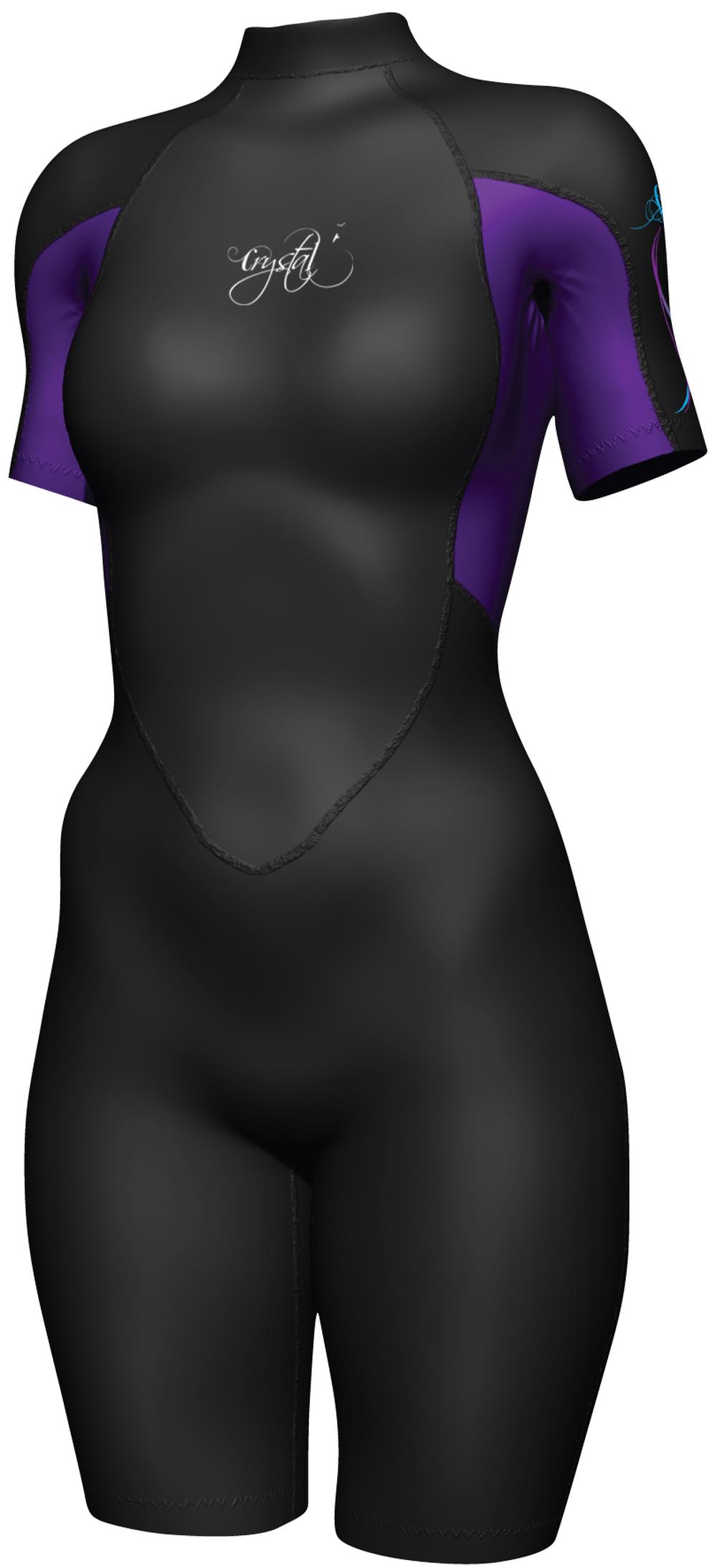 Womens Superstretch Springsuit (Purple/Black) - Ladies 12, 9318701076745