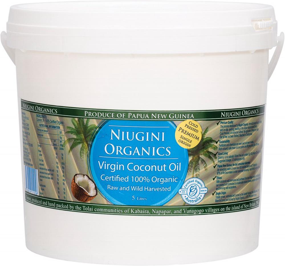 Niugini Organics Virgin Coconut Oil 100% Pure - 5L, 9318816111058