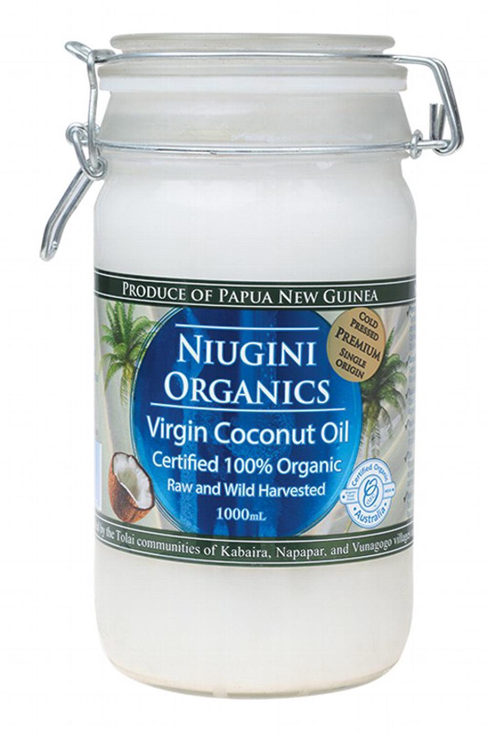 Niugini Organics Virgin Coconut Oil 100% Pure - 1L, 9318816111317