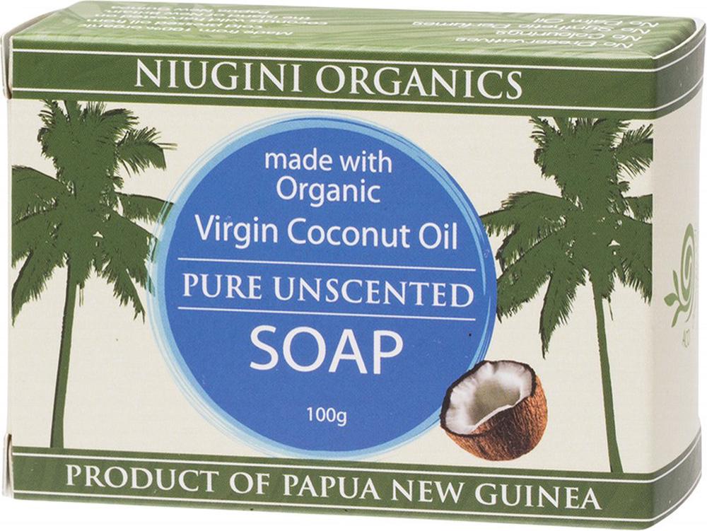 Virgin Coconut Oil Soap (Pure (Unscented)) - 100g, 9318816911115