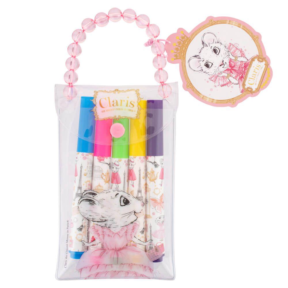 Claris The Chicest Mouse In Paris Claris Marker, Set of 5, 9319057021236