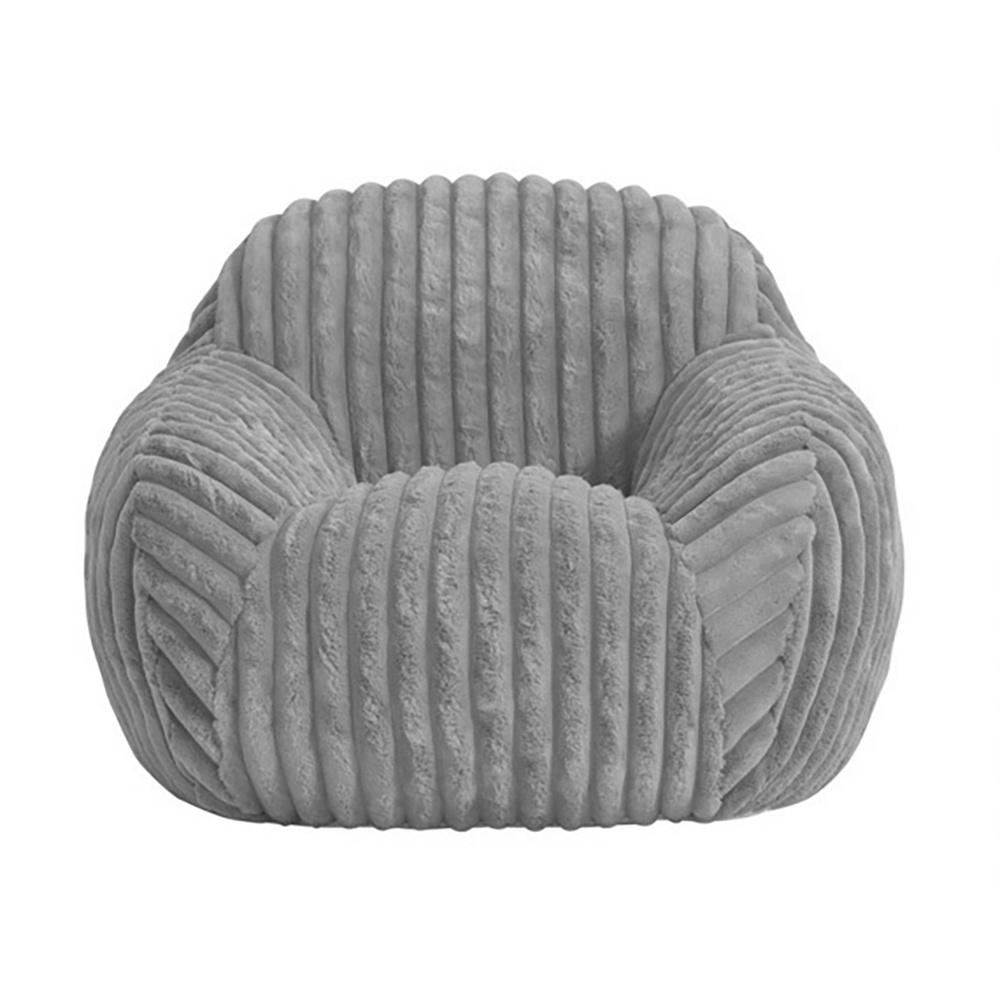 Kids Cozy Chair, Corduroy Faux Fur (Grey) - 84.5x81.8x61.7cm, 9319288060141