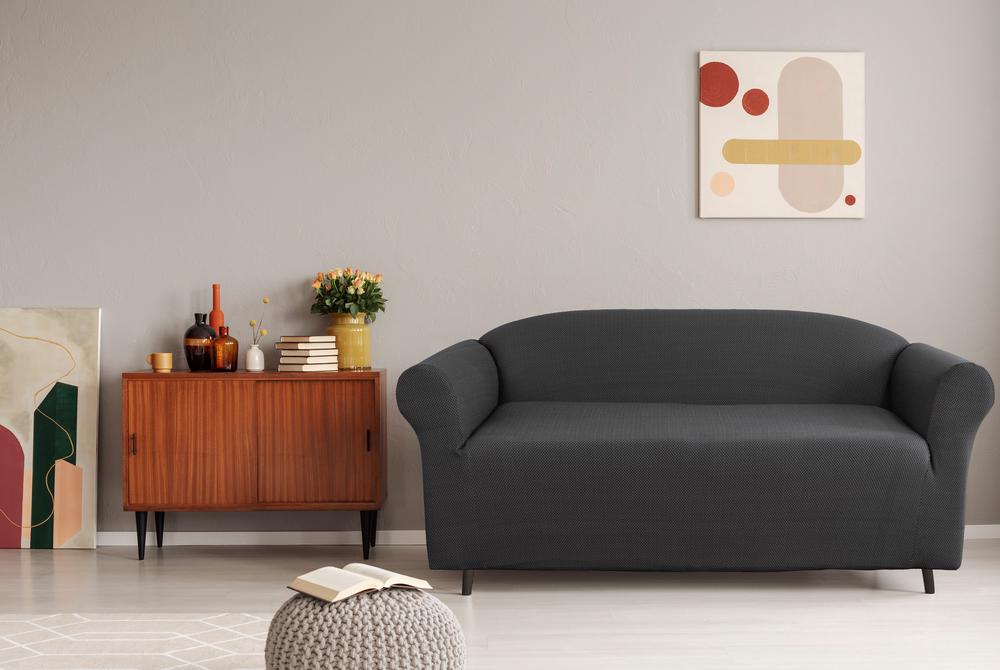 Cambridge Sofa Cover, 2 Seater (Steel), 9319288142885