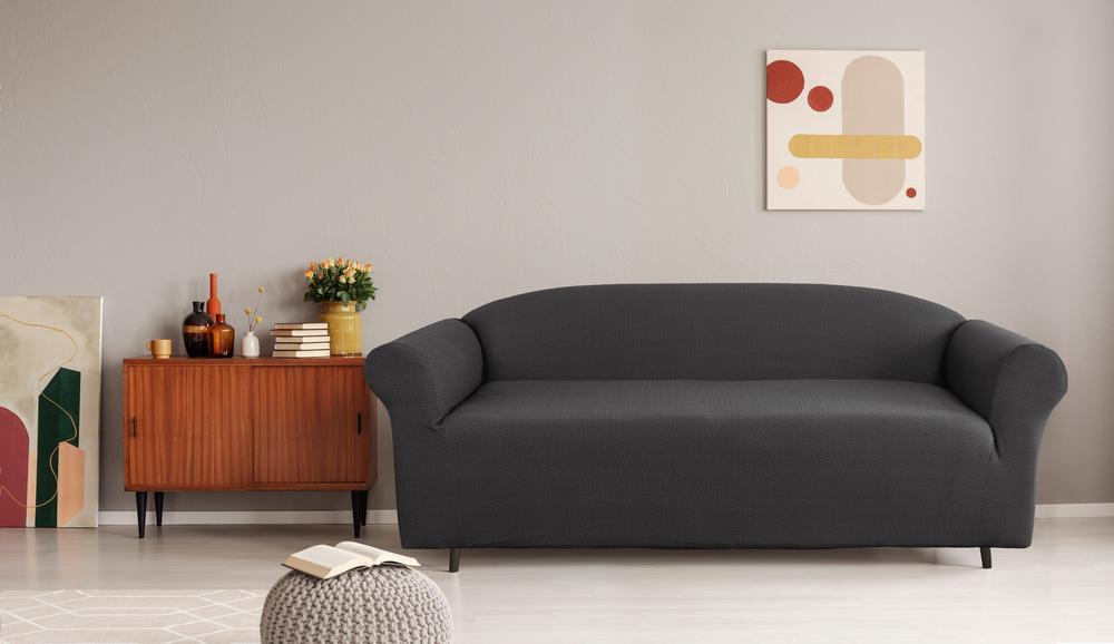 Cambridge Sofa Cover,  3 Seater (Steel), 9319288142908