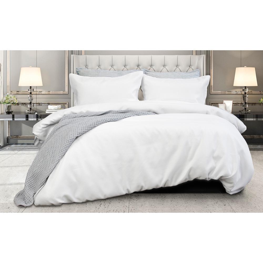 Ardor Boudoir Florence Waffle Quilt Cover Set (White) - Queen | Buy ...