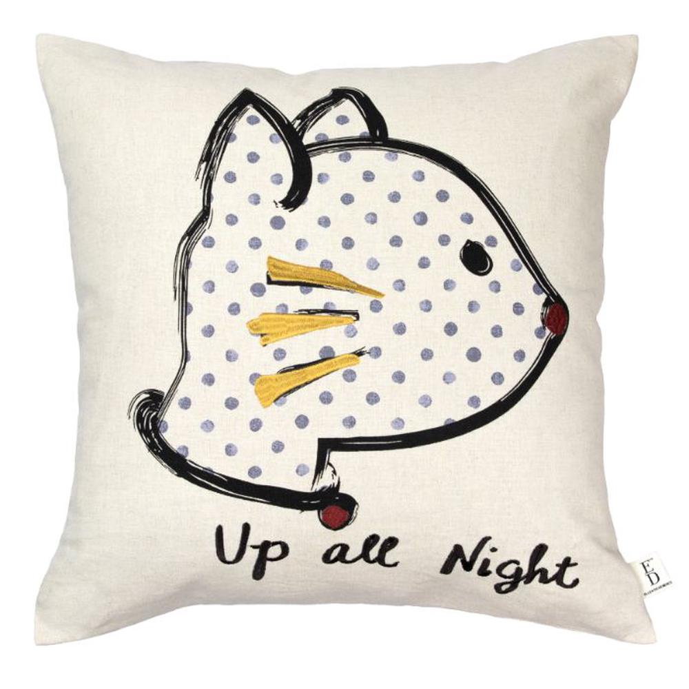 Ed By Ellen Degeneres Up All Night Cushion (Natural) - 45 x 45cm, 9319288580403