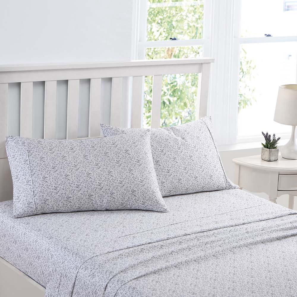 Laura Ashley 375TC Tierney Sheet Set (Blue/Pearl) - King Single | Buy ...