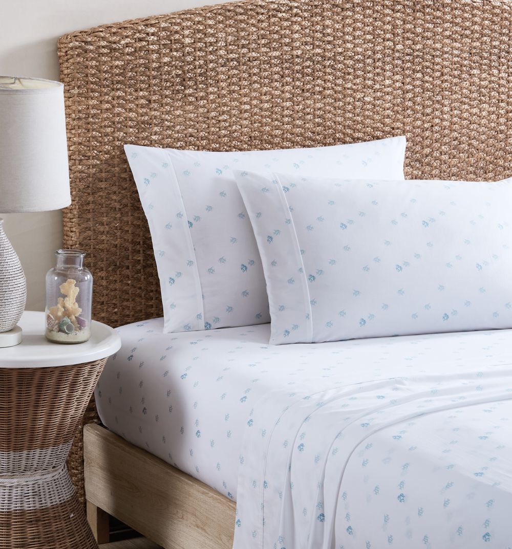 Tommy Bahama Angel Fish Sheet Set (Waterfall) - King | Buy online at ...