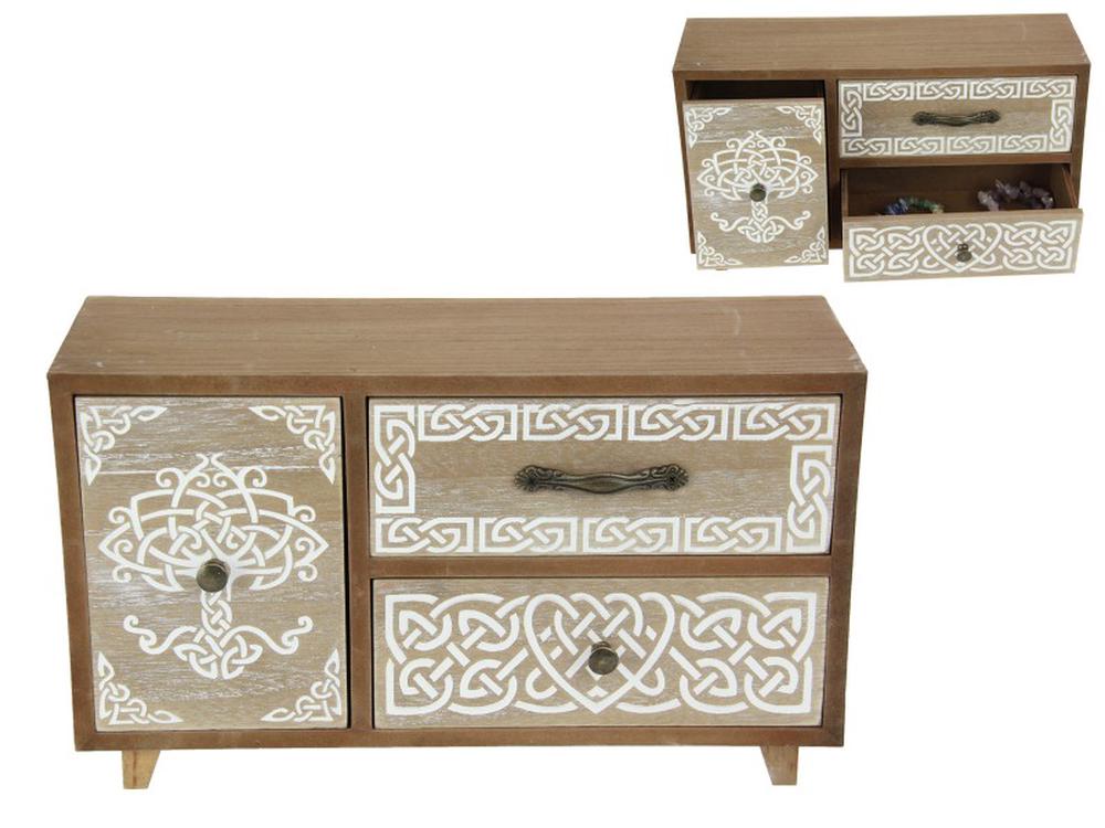 Rolling Hills Homewares Draw Set With Celtic Tree Design 30x18cm