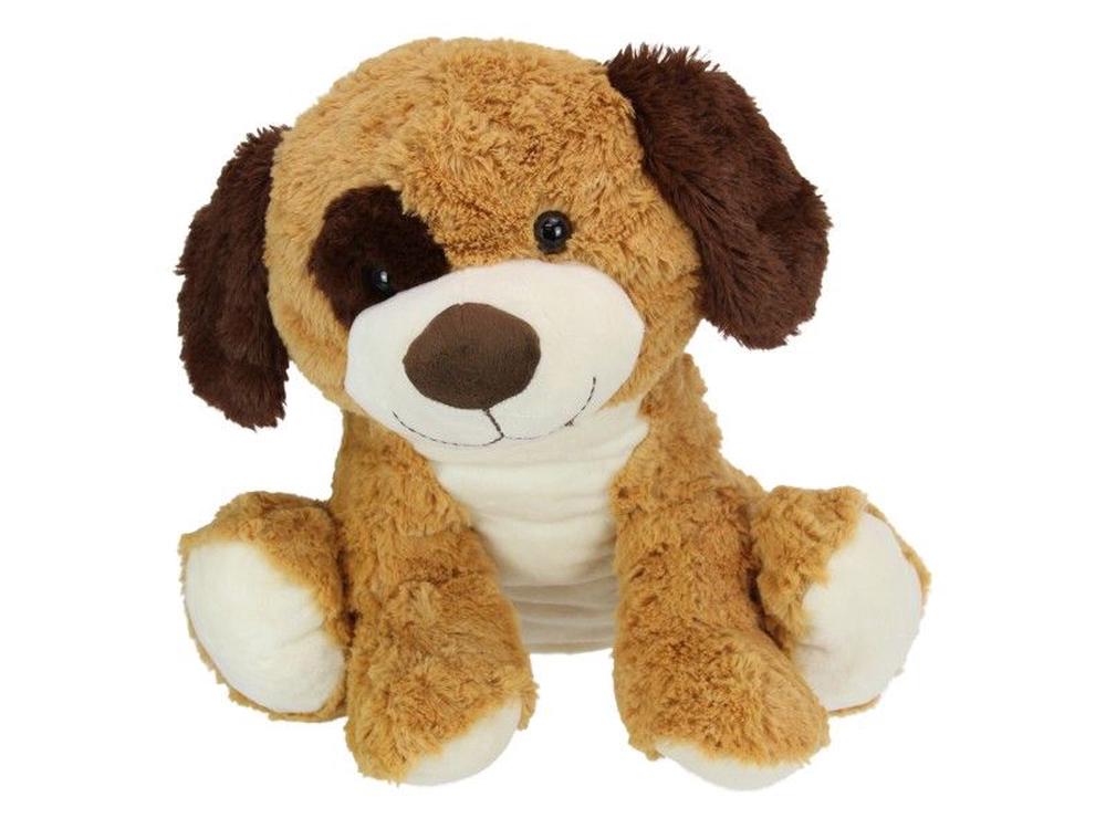 Malmar Enterprises Sitting Brown Dog with Cute Eye Patch Plush Toy