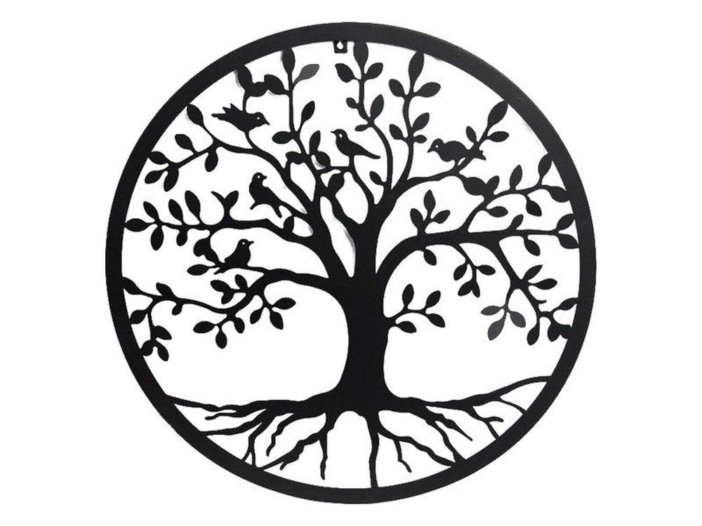 Malmar Enterprises Tree of Life and Birds Metal Wall Art 60cm Buy