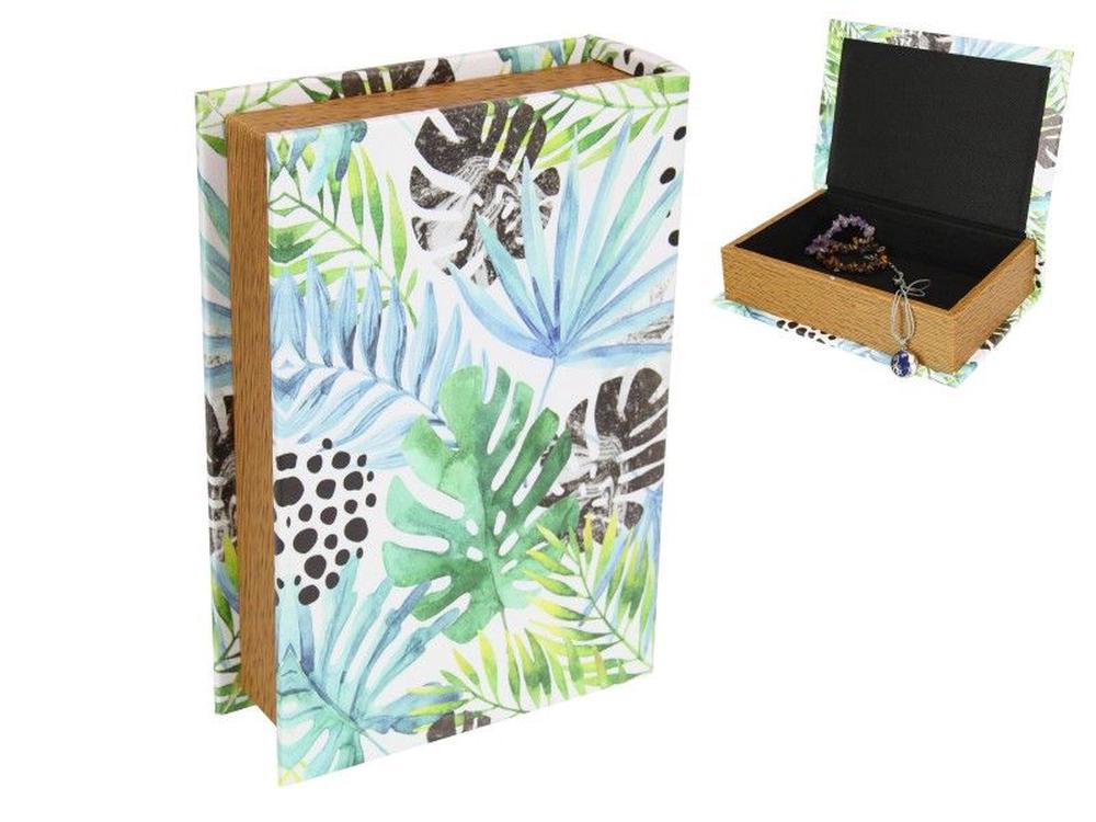 Malmar Enterprises Book Box with Blue and Green Fern Design - 23x17cm ...