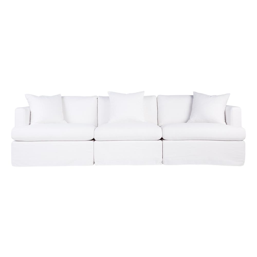 Cafe Lighting & Living Birkshire Slip Cover Modular Sofa, Option 3 (White) - 100cm x 96cm x 85cm by Cafe Lighting & Living - ISBN: 9320294069172