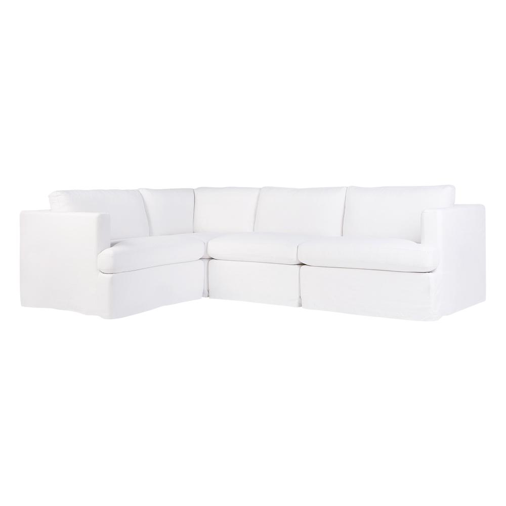 Cafe Lighting & Living Birkshire Slip Cover Modular Sofa, Option 2 (White) - 100cm x 96cm x 85cm by Cafe Lighting & Living - ISBN: 9320294069196