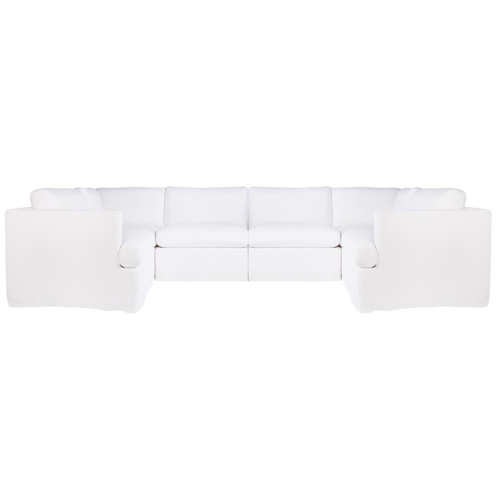 Cafe Lighting & Living Birkshire Slip Cover Modular Sofa, Option 5 (White) - 100cm x 96cm x 85cm by Cafe Lighting & Living - ISBN: 9320294069202