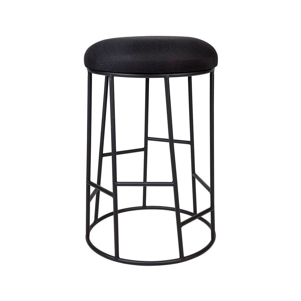 Cafe Lighting & Living Aiden Steel Kitchen Stool (Black) - 44cm x 65cm by Cafe Lighting & Living - ISBN: 9320294096550