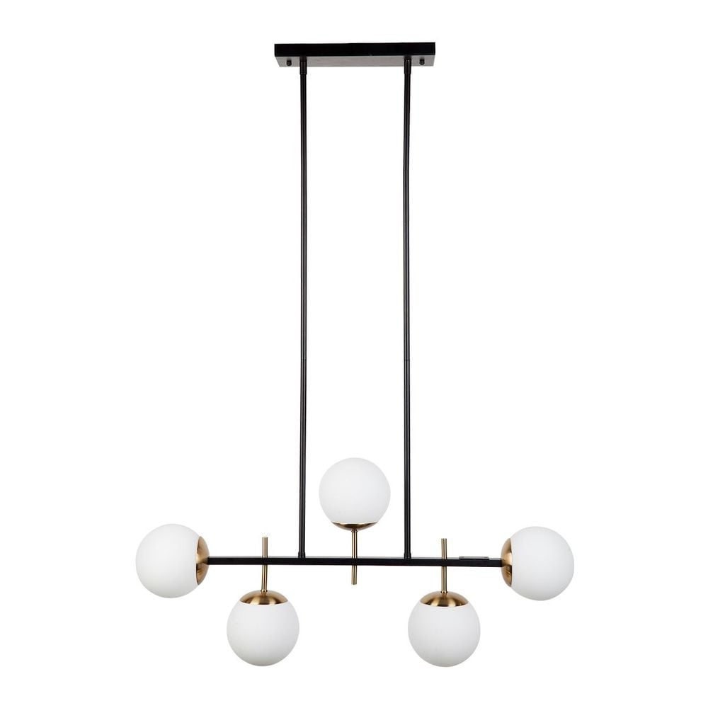 Cafe Lighting & Living Maddox Linear Pendant (Black/Gold) - 91.5cm x 15cm x 41cm by Cafe Lighting & Living - ISBN: 9320294116722