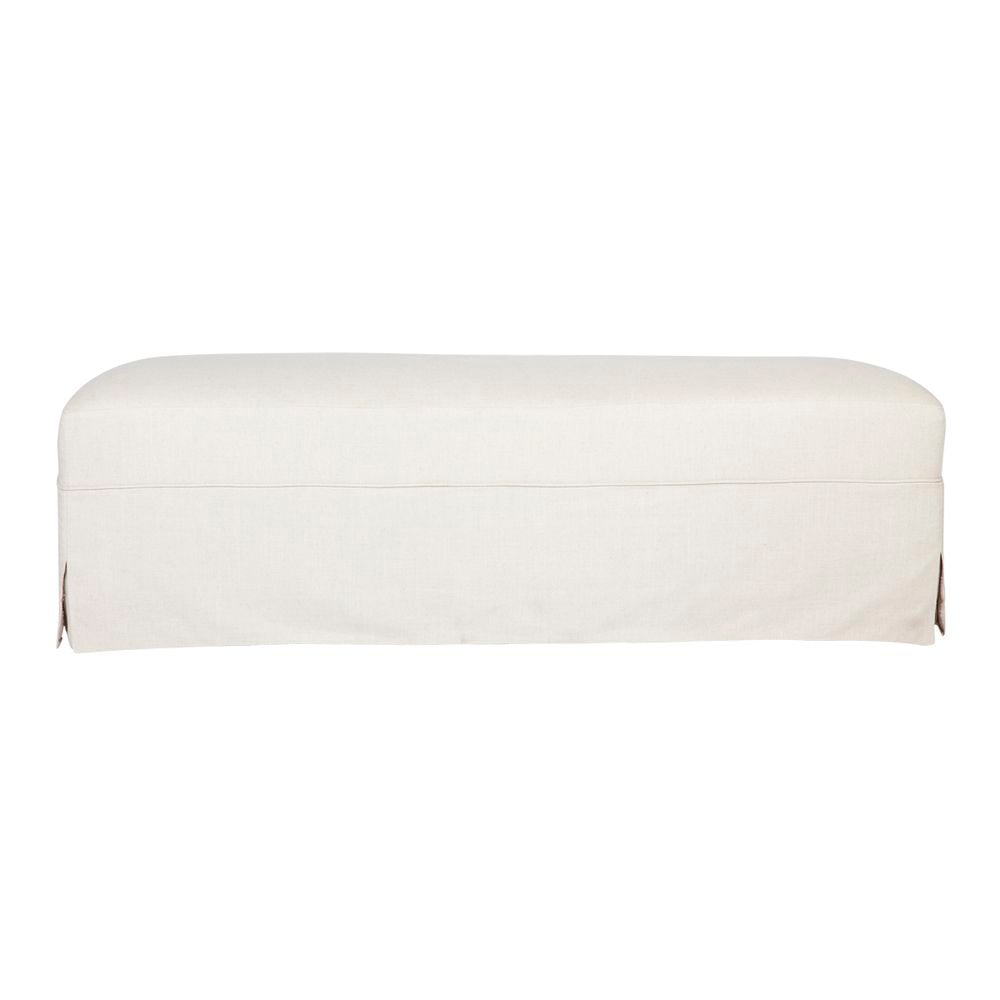 Cafe Lighting & Living Brighton Slip Cover Bench Ottoman (Natural) - 140cm x 45cm x 45cm by Cafe Lighting & Living - ISBN: 9320294116807