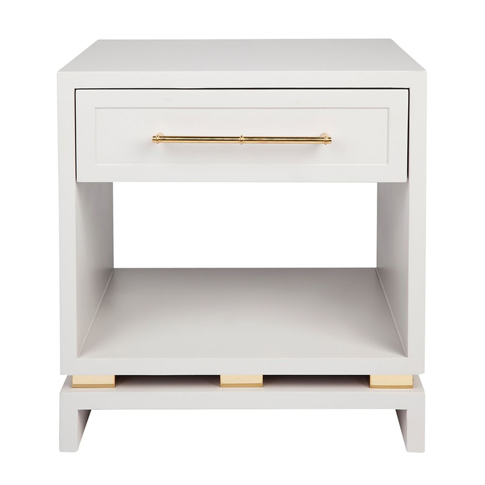 Cafe Lighting & Living Pearl Bedside Table (Grey) - 50cm x 40cm x 55cm by Cafe Lighting & Living - ISBN: 9320294117743