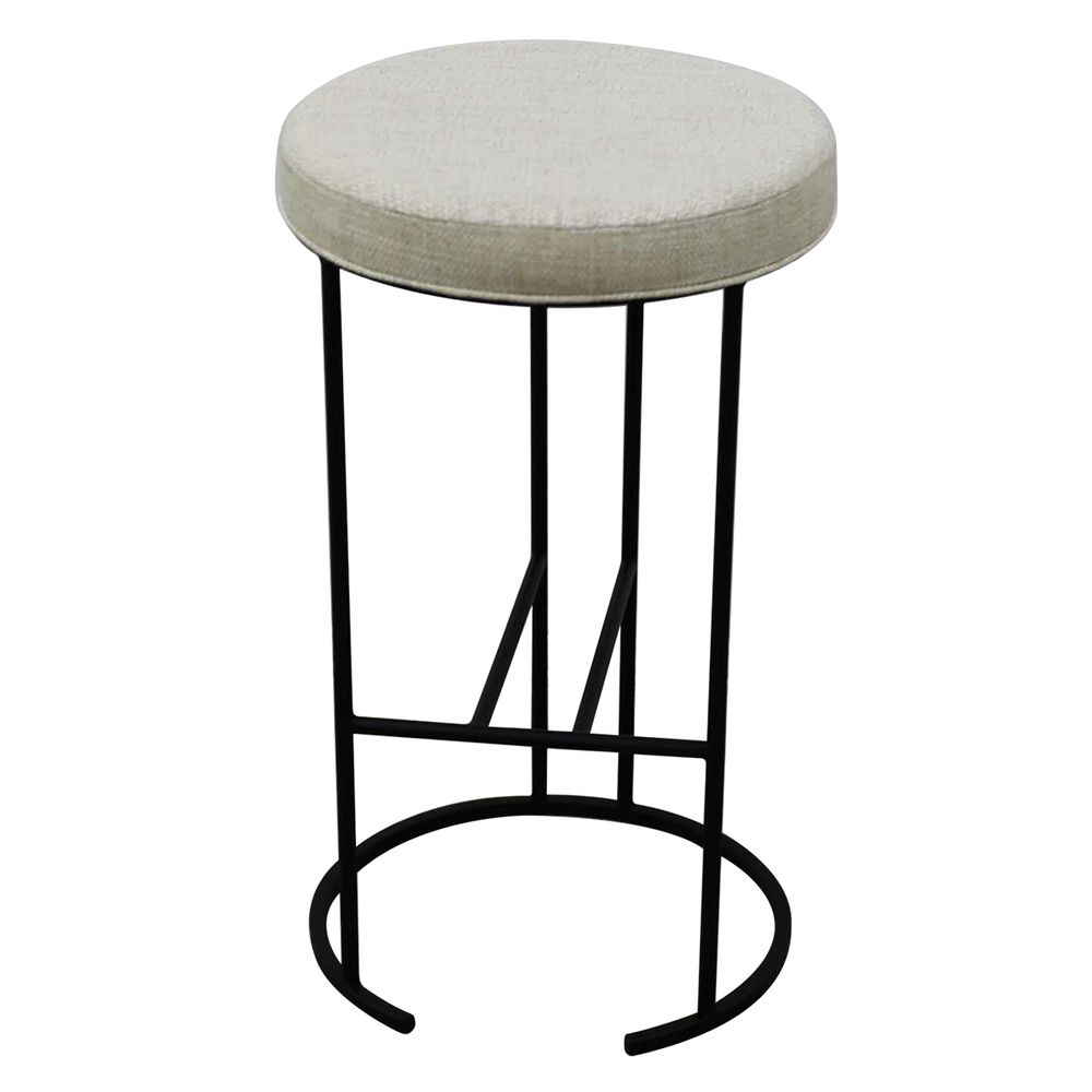 Cafe Lighting & Living Blackley Iron Kitchen Stool (Natural) - 38cm x 65cm by Cafe Lighting & Living - ISBN: 9320294117897