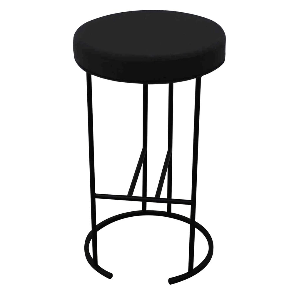 Cafe Lighting & Living Blackley Iron Kitchen Stool (Black) - 38cm x 65cm by Cafe Lighting & Living - ISBN: 9320294117903