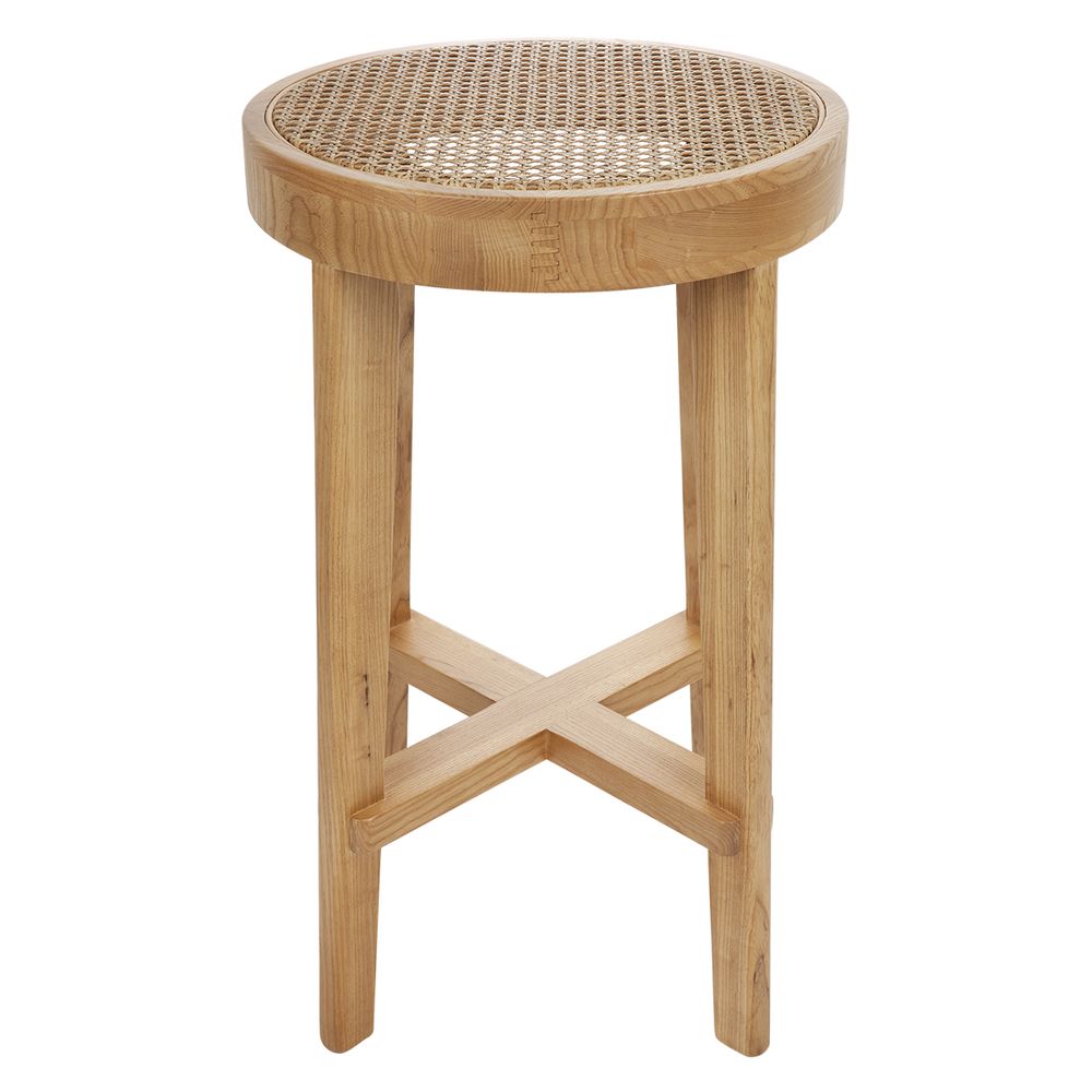 Cafe Lighting & Living Cape Byron Rattan Kitchen Stool (Natural) - 40cm x 66cm by Cafe Lighting & Living - ISBN: 9320294117989
