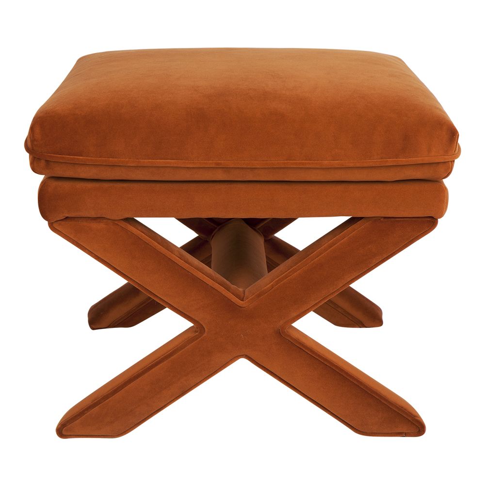 Cafe Lighting & Living Candace Stool (Caramel Velvet) - 48cm x 55cm x 48cm by Cafe Lighting & Living - ISBN: 9320294119914