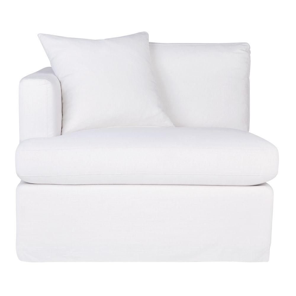 Cafe Lighting & Living Birkshire Slip Cover Left Arm Facing Seat (White) - 100cm x 96cm x 85cm by Cafe Lighting & Living - ISBN: 9320294120958