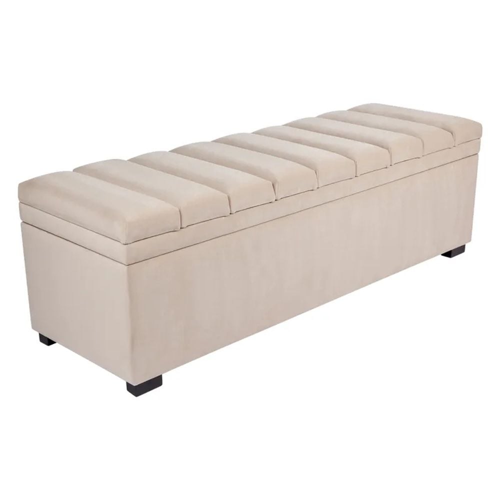 Cafe Lighting & Living Soho Storage Bench Ottoman (Nude Velvet) by Cafe Lighting & Living - ISBN: 9320294126325