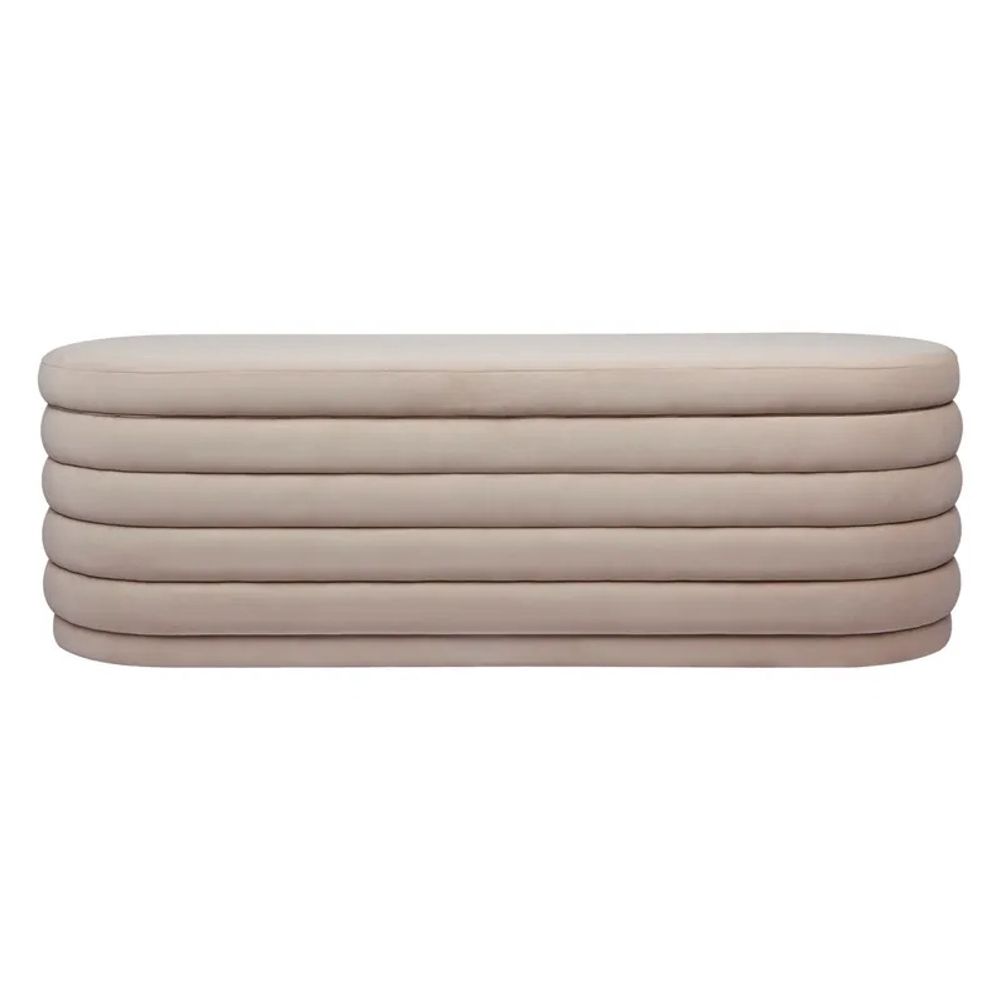 Cafe Lighting & Living Demi Storage Bench Ottoman (Nude Velvet) by Cafe Lighting & Living - ISBN: 9320294126783