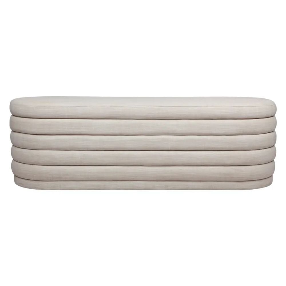 Cafe Lighting & Living Demi Storage Bench Ottoman (Off White Linen) by Cafe Lighting & Living - ISBN: 9320294126790
