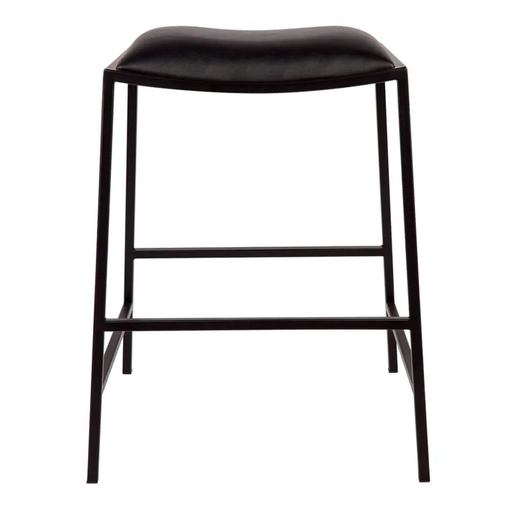 Cafe Lighting & Living Kai Black Kitchen Stool - Black Vegan Leather by Cafe Lighting & Living - ISBN: 9320294128183