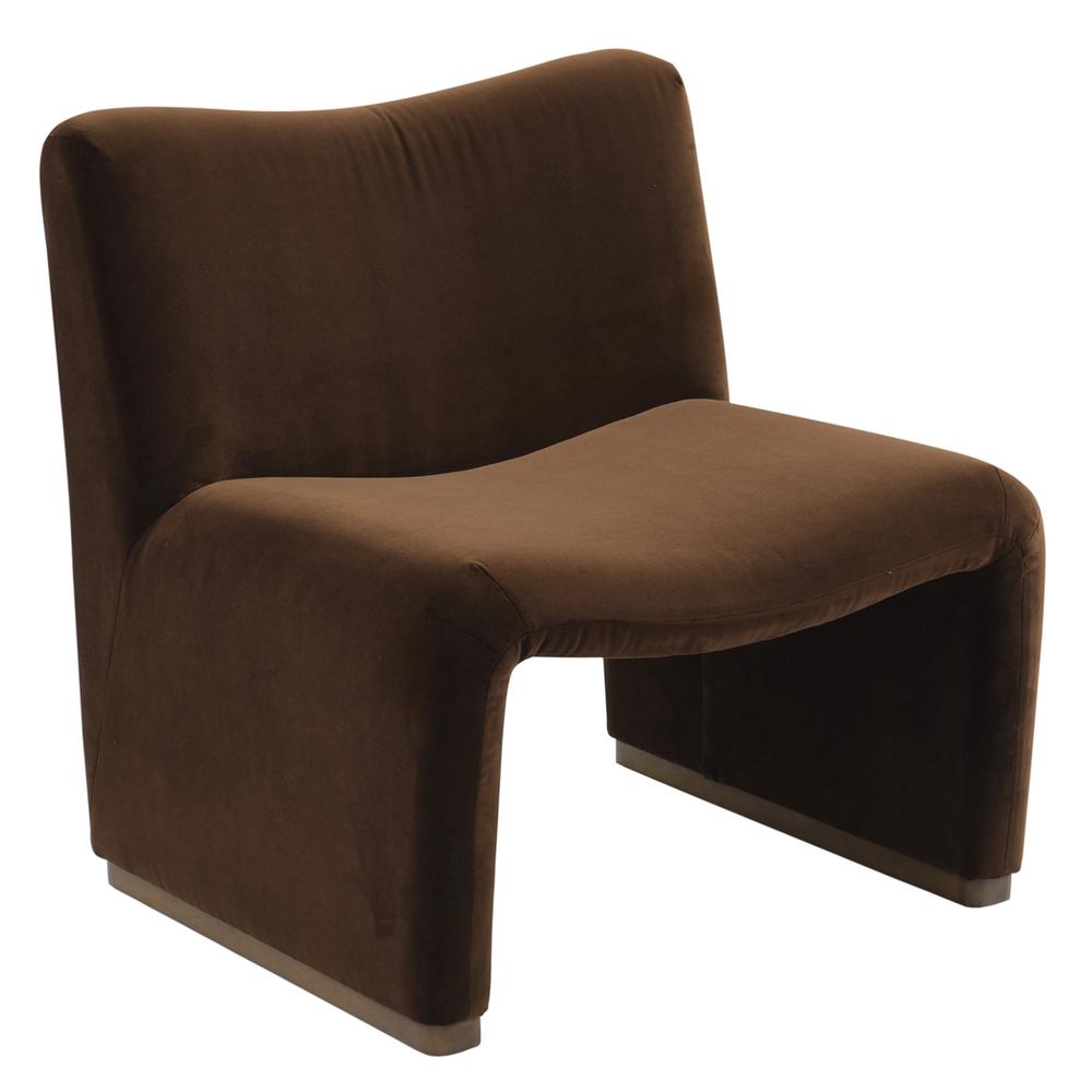 Cafe Lighting & Living Beau Occasional Chair (Dark Chocolate Velvet) by Cafe Lighting & Living - ISBN: 9320294130339