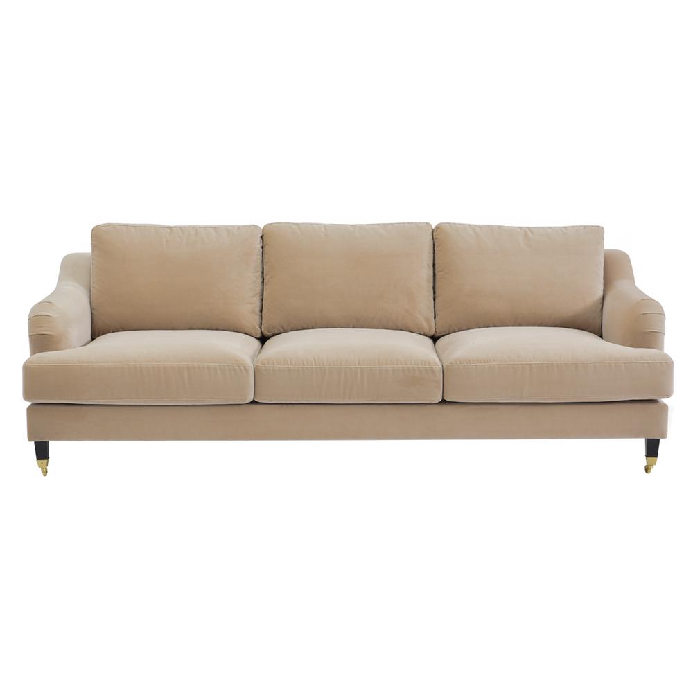 Cafe Lighting & Living Aerin 3 Seater Sofa (Taupe Velvet) by Cafe Lighting & Living - ISBN: 9320294131916