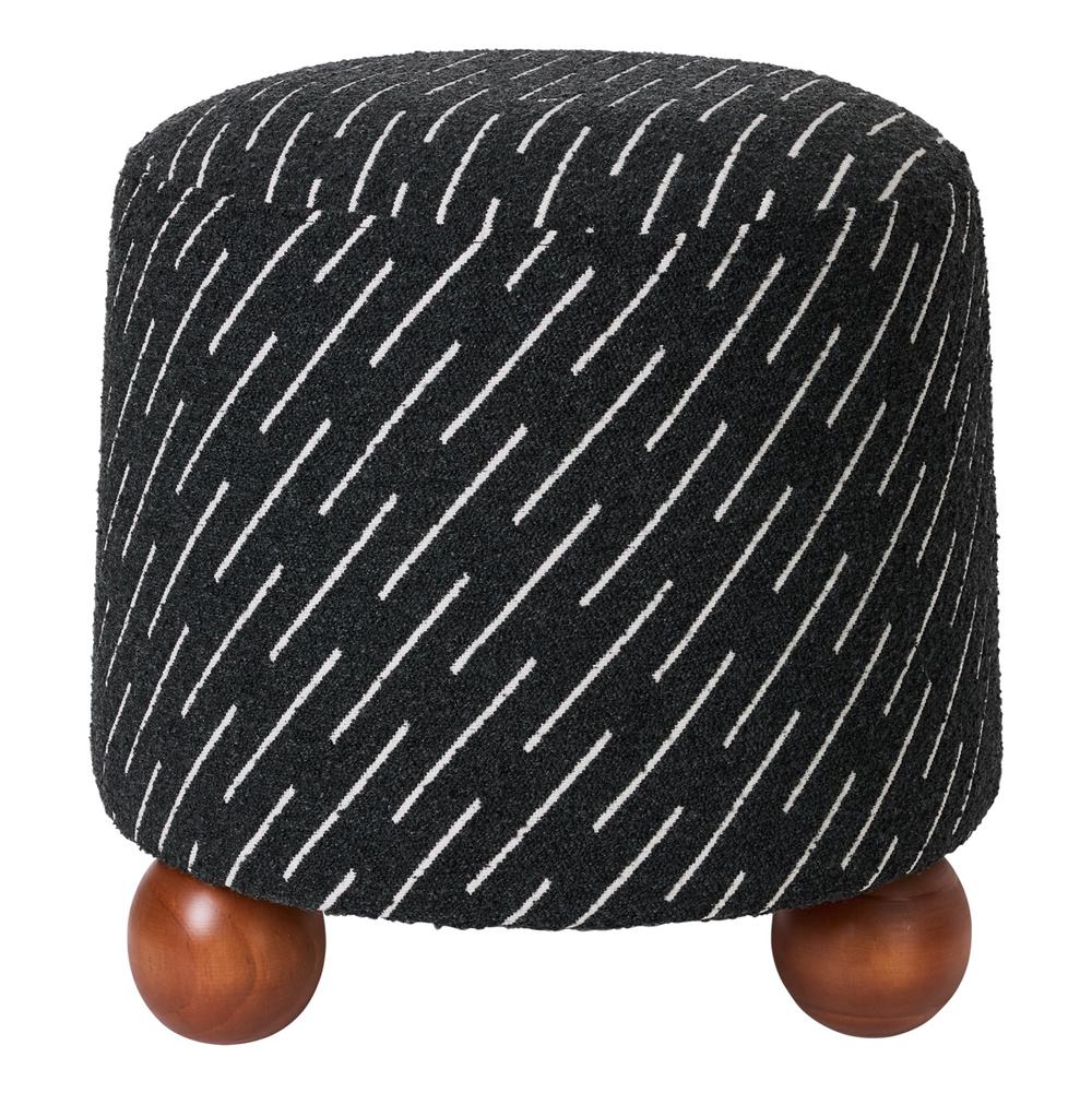 Cafe Lighting & Living Orta Stool (Black Jacquard) by Cafe Lighting & Living - ISBN: 9320294135051