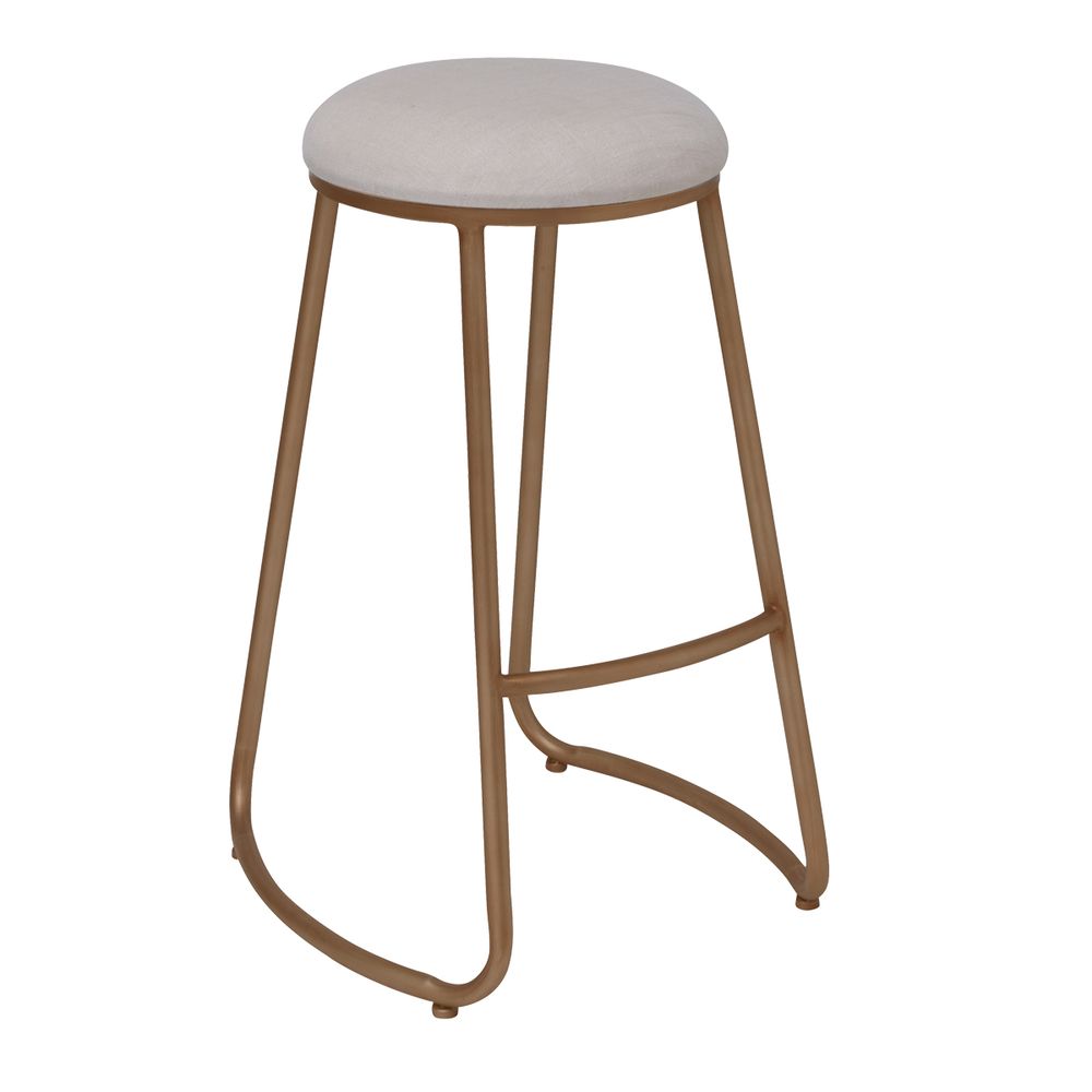 Cafe Lighting & Living Annie Kitchen Stool (Natural Linen) by Cafe Lighting & Living - ISBN: 9320294136058
