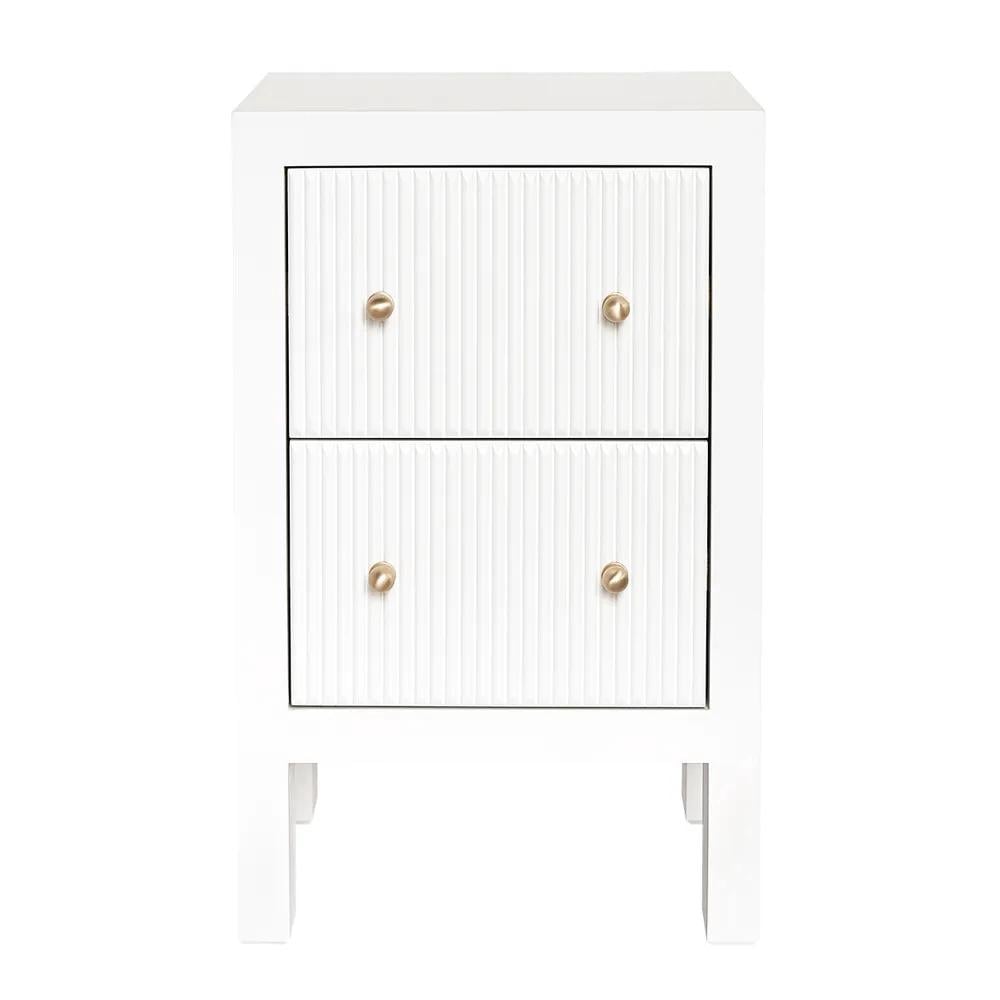 Cafe Lighting & Living Ariana Petite Bedside Table (White) - 40x40x65cm by Cafe Lighting & Living - ISBN: 9320294136980
