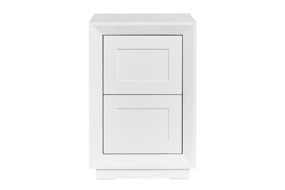 Cafe Lighting & Living Balmain Petite Bedside Table (White) - 40x40x65cm by Cafe Lighting & Living - ISBN: 9320294137000