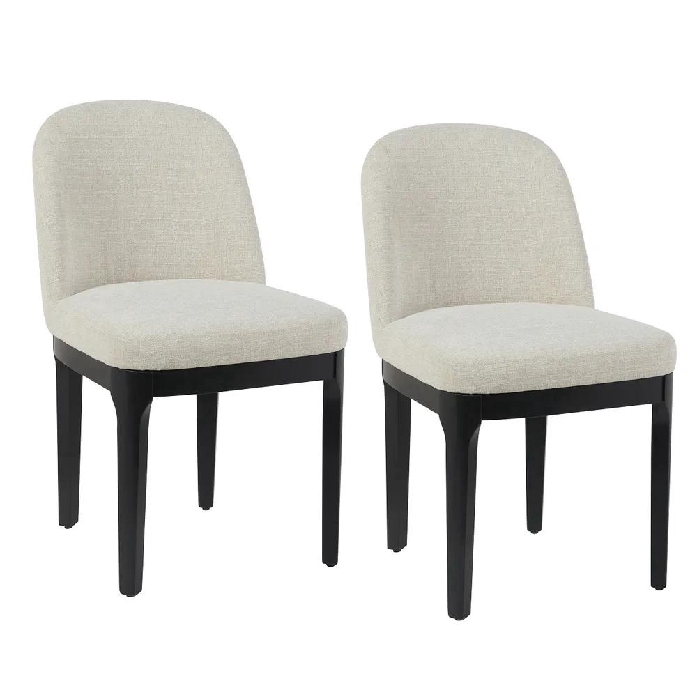 Cafe Lighting & Living Jamie Black Dining Chair Set of 2 (Natural) by Cafe Lighting & Living - ISBN: 9320294137031
