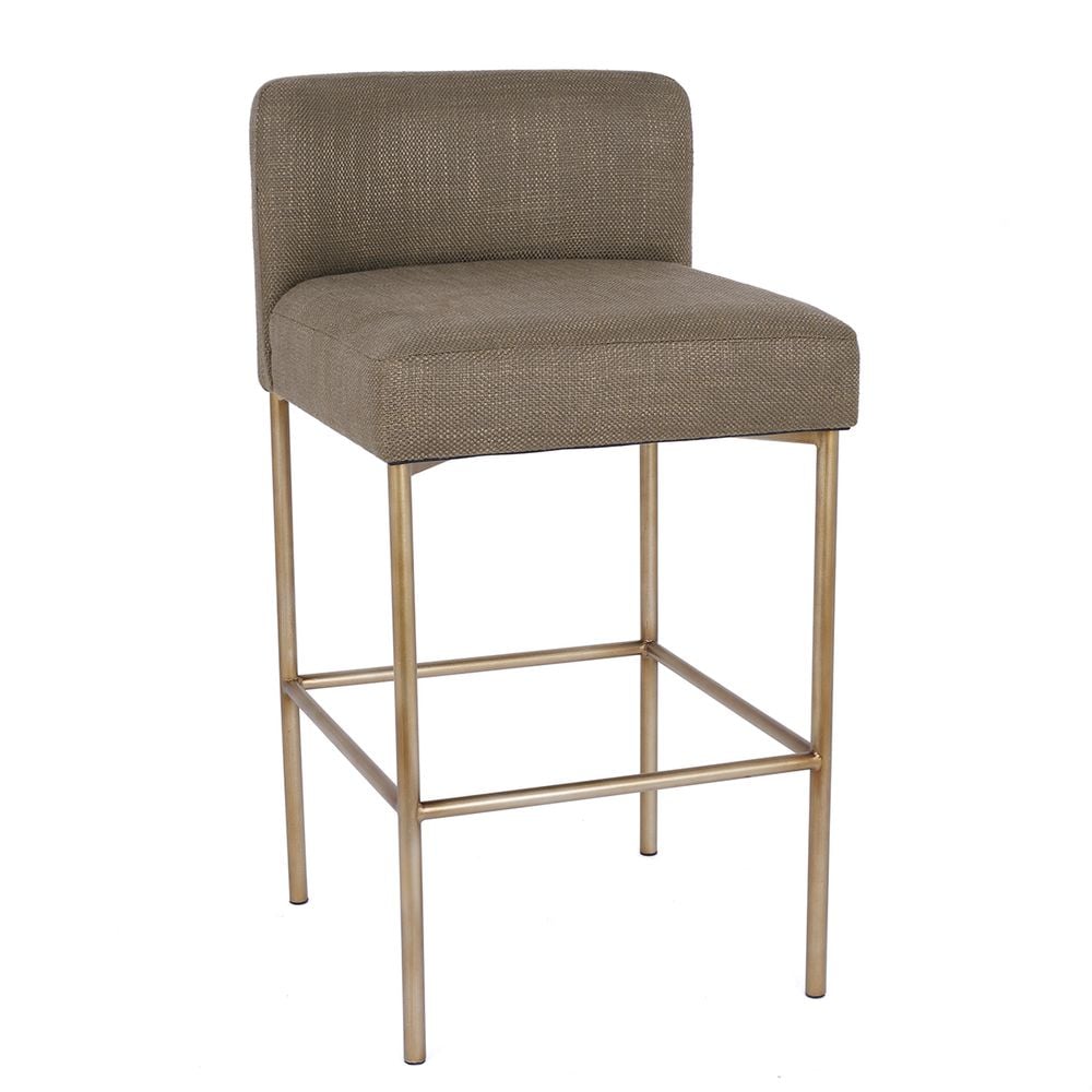 Cafe Lighting & Living Leon Kitchen Stool (Chocolate Linen) by Cafe Lighting & Living - ISBN: 9320294137154