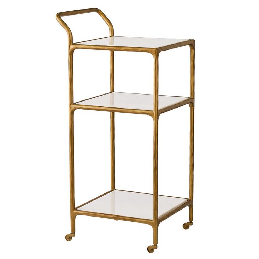 Cafe Lighting & Living Heston Marble Bar Cart, Square (Brass) by Cafe Lighting & Living - ISBN: 9320294137178