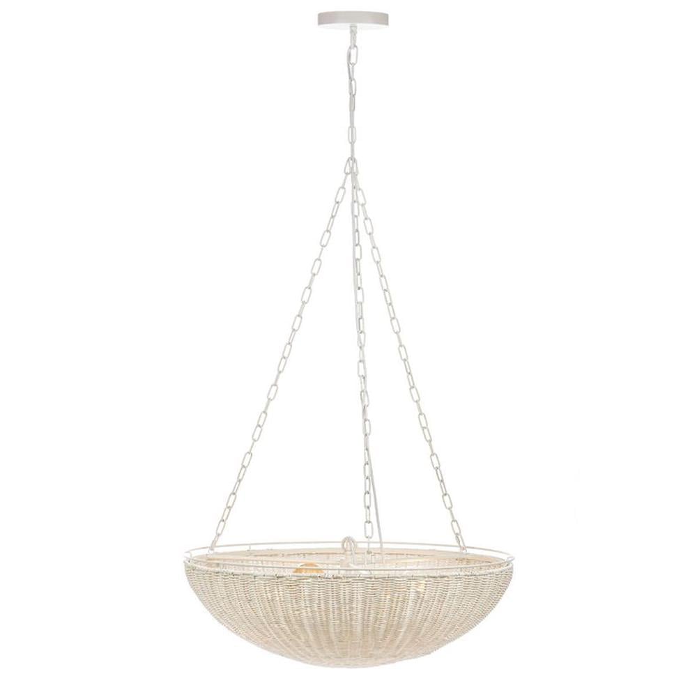 Cafe Lighting & Living Cali Rattan Pendant (White) by Cafe Lighting & Living - ISBN: 9320294137765