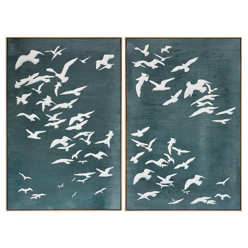 Cafe Lighting & Living Migration Oil on Canvas Painting, Set of 2 by Cafe Lighting & Living - ISBN: 9320294137819