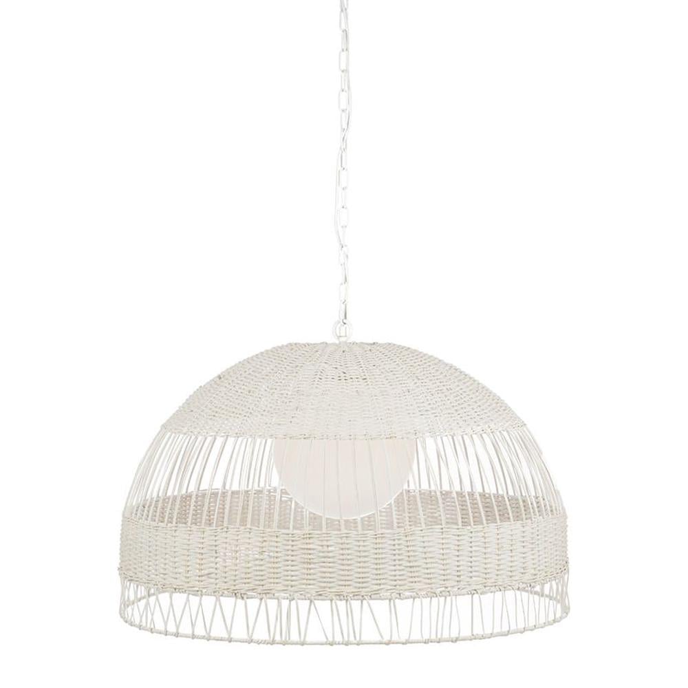 Cafe Lighting & Living Fortaleza Rattan Pendant (White) - Large by Cafe Lighting & Living - ISBN: 9320294137857