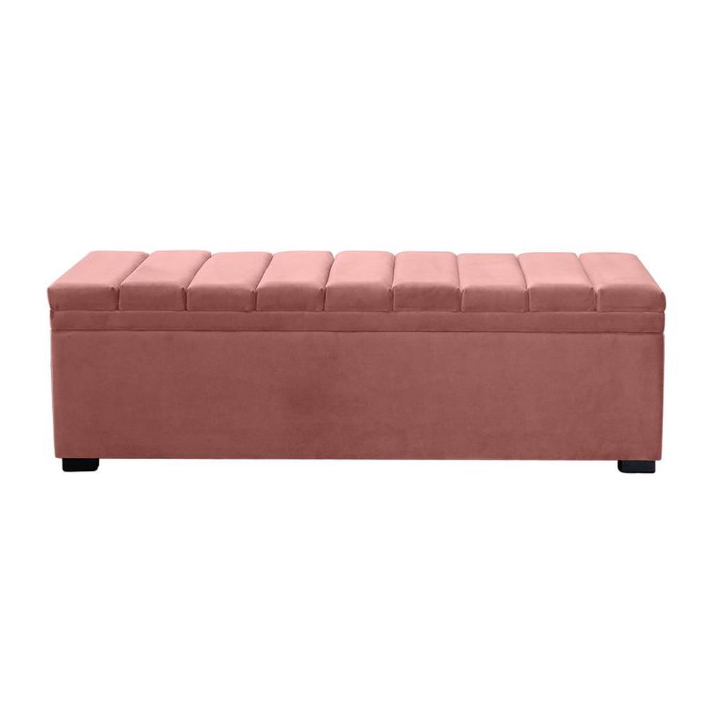 Cafe Lighting & Living Soho Storage Bench Ottoman (Dusty Rose Velvet) by Cafe Lighting & Living - ISBN: 9320294138038