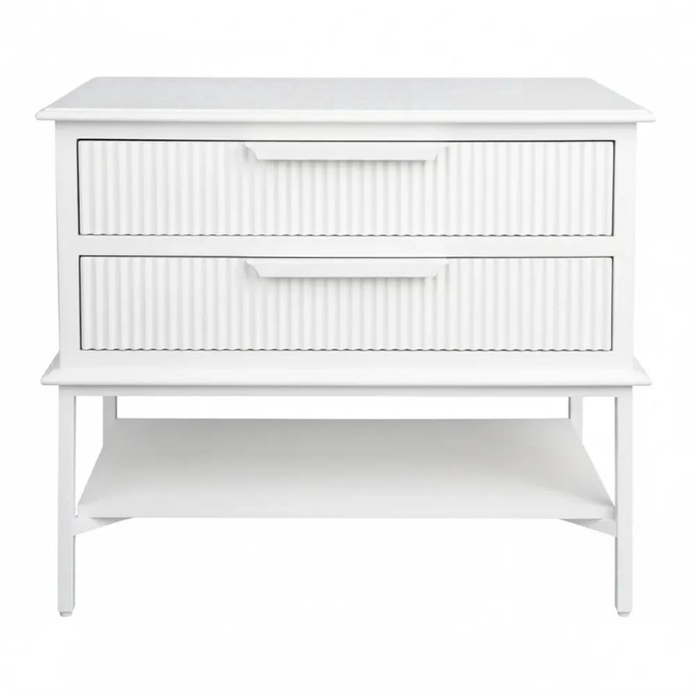 Cafe Lighting & Living Aimee Bedside Table (All White) - Large by Cafe Lighting & Living - ISBN: 9320294138359