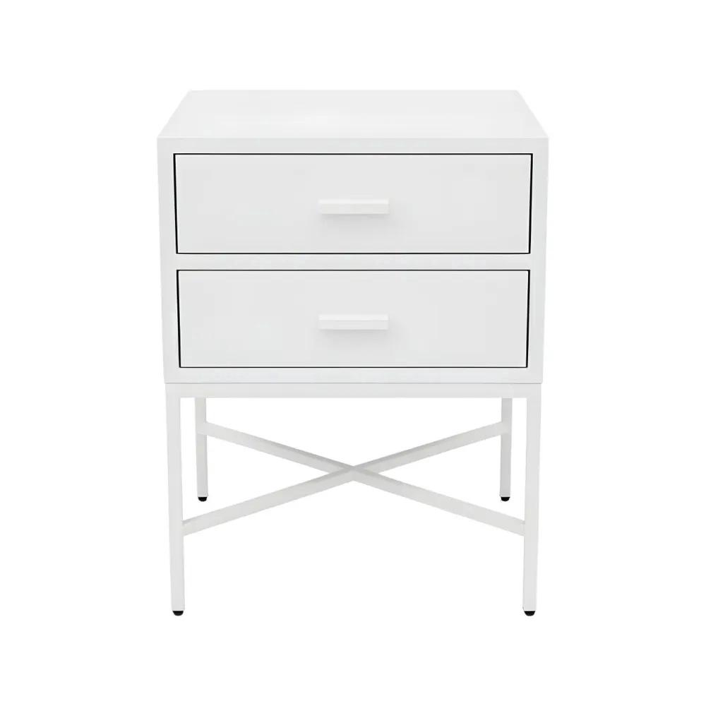 Cafe Lighting & Living Nessa 2 Drawer Bedside Table (All White) by Cafe Lighting & Living - ISBN: 9320294138410