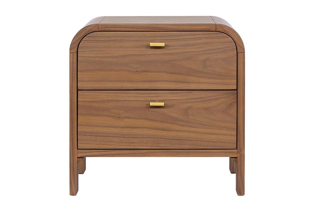 Cafe Lighting & Living Chisholm Bedside Table (Walnut) - 60x50x60cm by Cafe Lighting & Living - ISBN: 9320294139486