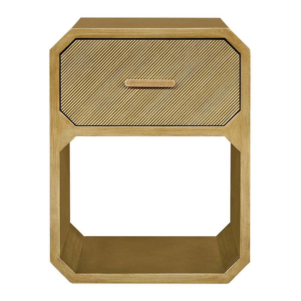 Cafe Lighting & Living Anderson Bedside Table (Antique Gold) - Small by Cafe Lighting & Living - ISBN: 9320294140178