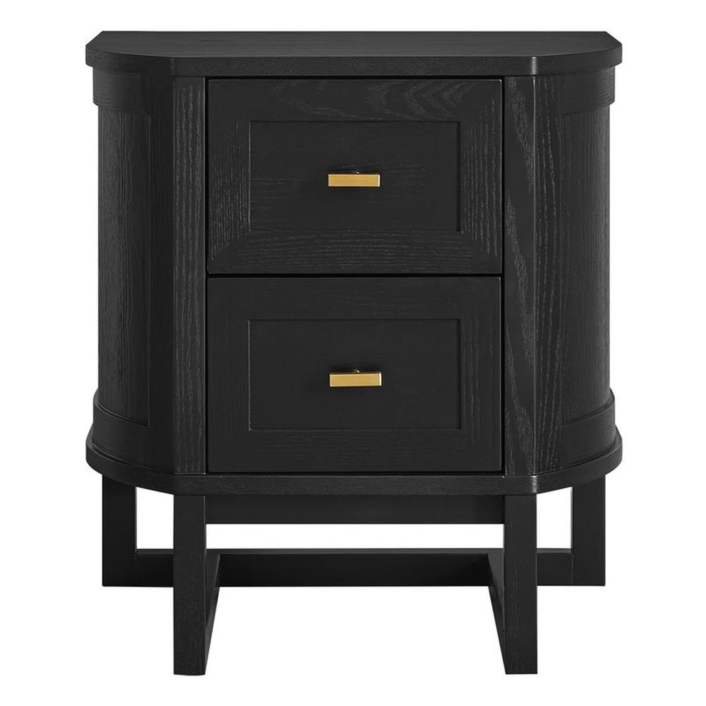 Cafe Lighting & Living Theodore Bedside Table (Black) - Small by Cafe Lighting & Living - ISBN: 9320294140505